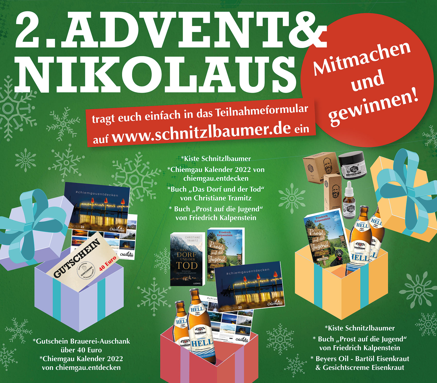 Mitmachen und gewinnen - Geschenke zum 2. Advent & Nikolaus 2