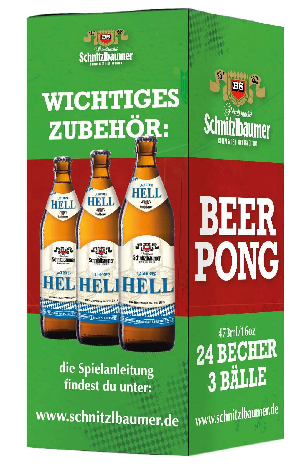 beerpong DAS ORIGINAL SCHNITZLBAUMER BEERPONG SET 1